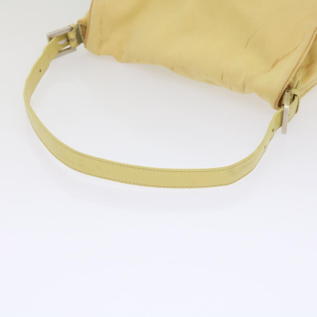 FENDI Mamma Baguette Shoulder Bag Nylon Yellow65559