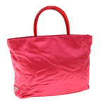 PRADA Hand Bag Velor Pink  65566