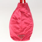 PRADA Hand Bag Velor Pink  65566