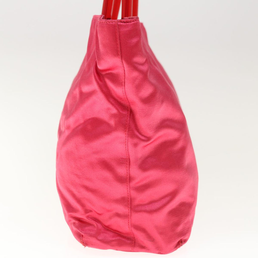 PRADA Hand Bag Velor Pink  65566