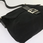 FENDI Mamma Baguette Shoulder Bag Nylon Black65587