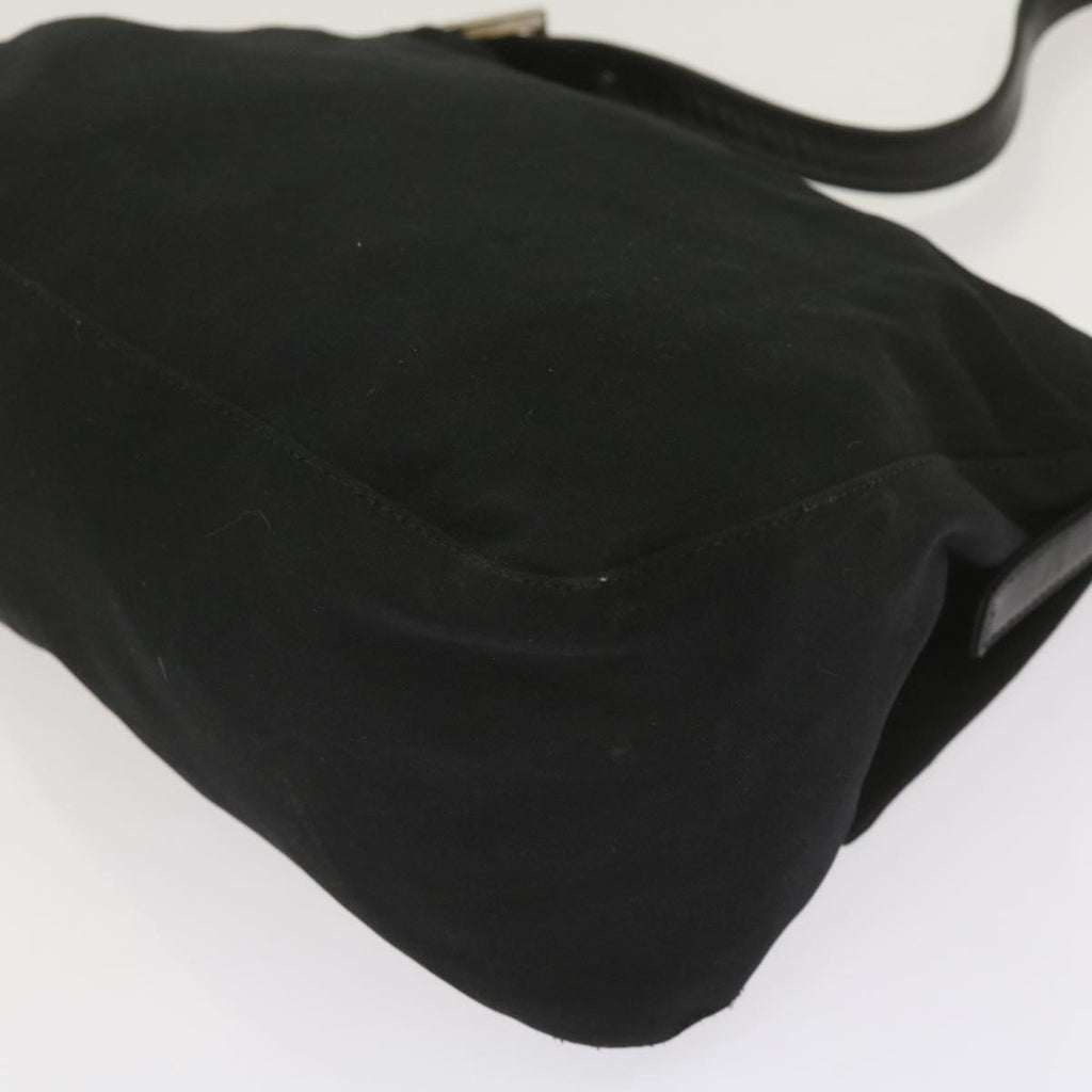 FENDI Mamma Baguette Shoulder Bag Nylon Black65587
