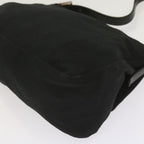FENDI Mamma Baguette Shoulder Bag Nylon Black65587