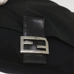 FENDI Mamma Baguette Shoulder Bag Nylon Black65587