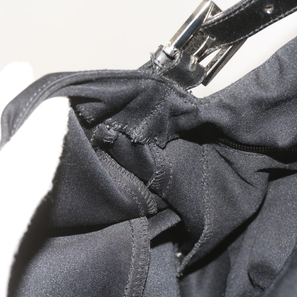 FENDI Mamma Baguette Shoulder Bag Nylon Black65587