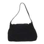 FENDI Mamma Baguette Shoulder Bag Nylon Black65587