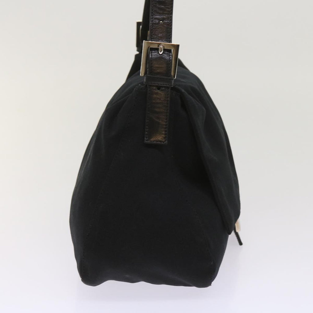 FENDI Mamma Baguette Shoulder Bag Nylon Black65587
