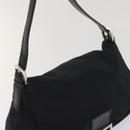 FENDI Mamma Baguette Shoulder Bag Nylon Black65587
