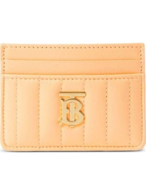 Burberry Lola Quilted Card Wallet Golden Sand