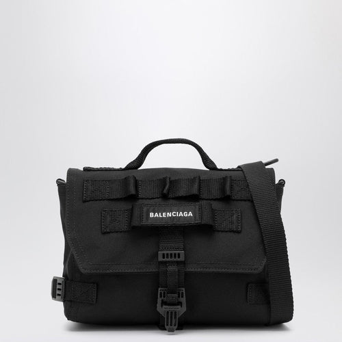 Balenciaga Small Black Messenger Bag Army Men