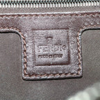 FENDI Zucca Canvas Mamma Baguette Shoulder Bag Brown Black65651