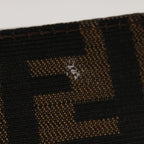 FENDI Zucca Canvas Mamma Baguette Shoulder Bag Brown Black65651