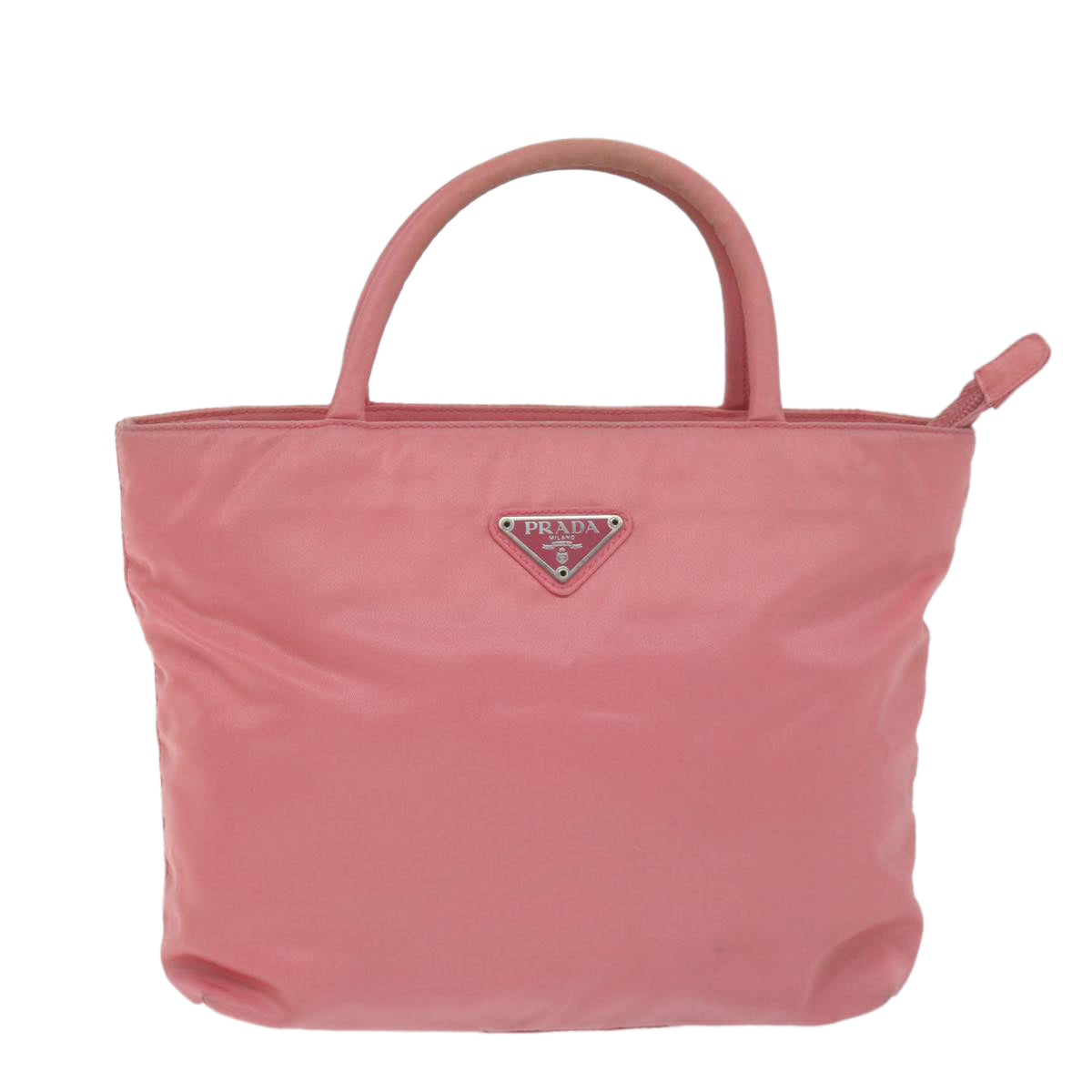 PRADA Hand Bag Nylon Pink  65697