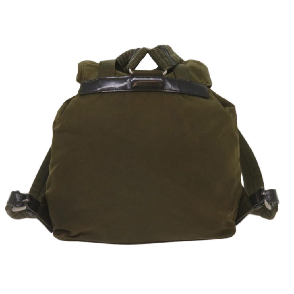 PRADA Backpack Nylon Khaki  65700