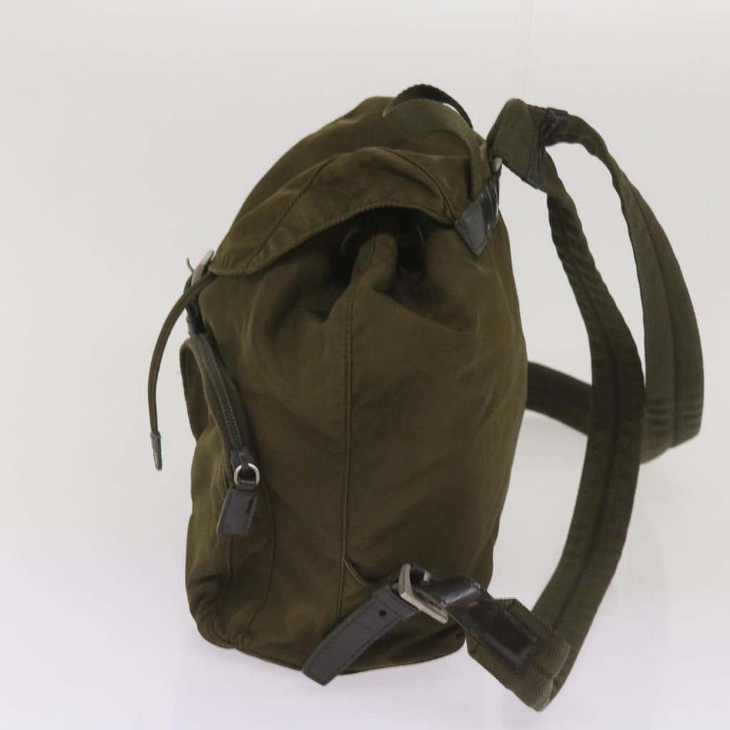 PRADA Backpack Nylon Khaki  65700
