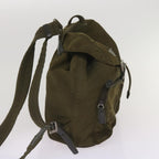 PRADA Backpack Nylon Khaki  65700