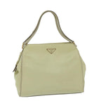PRADA Hand Bag Nylon Cream  65701