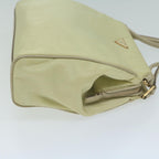 PRADA Hand Bag Nylon Cream  65701