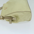 PRADA Hand Bag Nylon Cream  65701