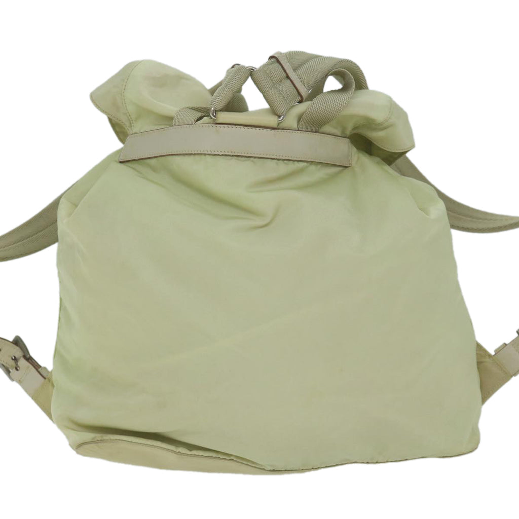 PRADA Backpack Nylon Cream  65702