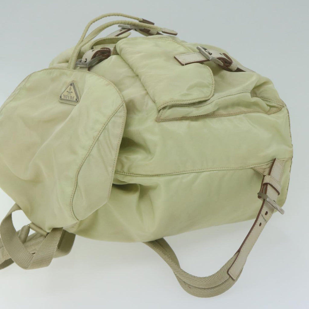 PRADA Backpack Nylon Cream  65702