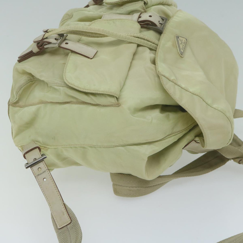 PRADA Backpack Nylon Cream  65702