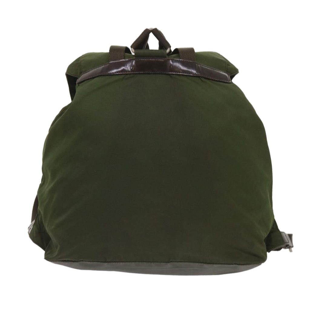 PRADA Backpack Nylon Khaki 65703