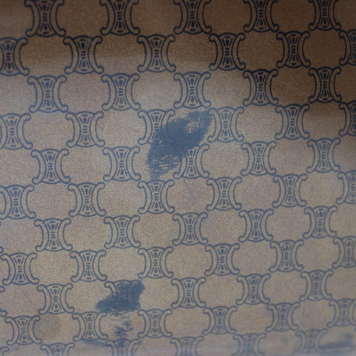 CELINE Macadam Canvas Tote Bag Brown  65721