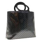 CELINE Macadam Canvas Hand Bag Black  65722