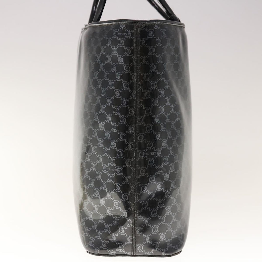 CELINE Macadam Canvas Hand Bag Black  65722