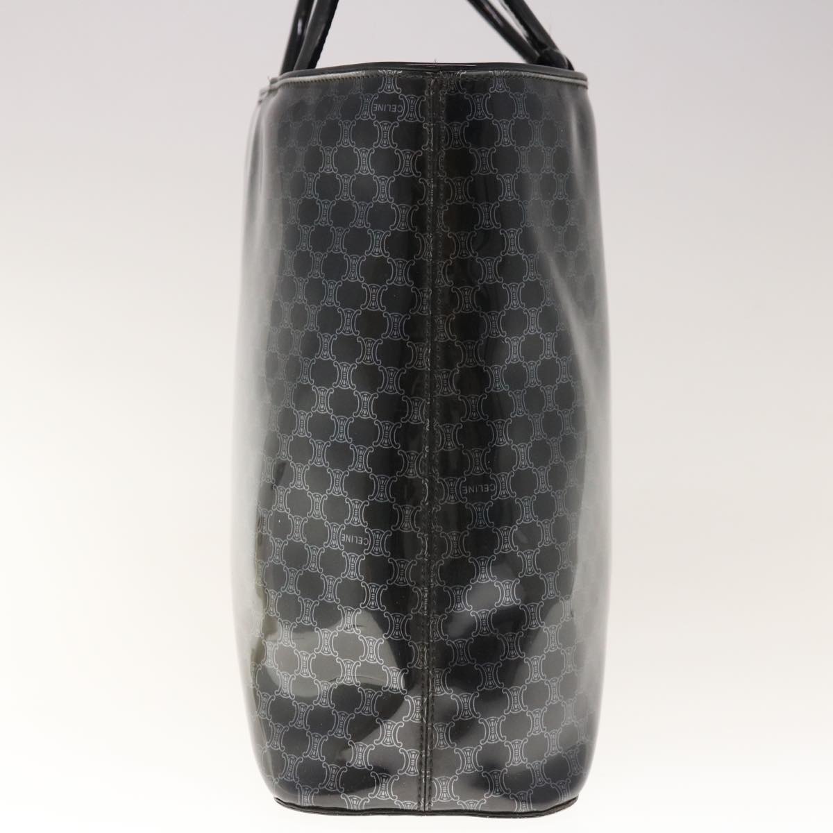 CELINE Macadam Canvas Hand Bag Black  65722