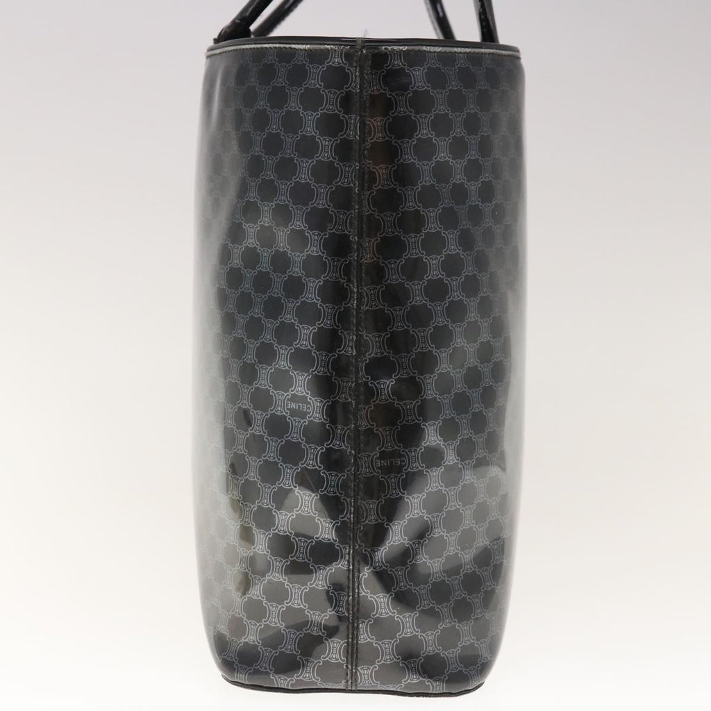 CELINE Macadam Canvas Hand Bag Black  65722