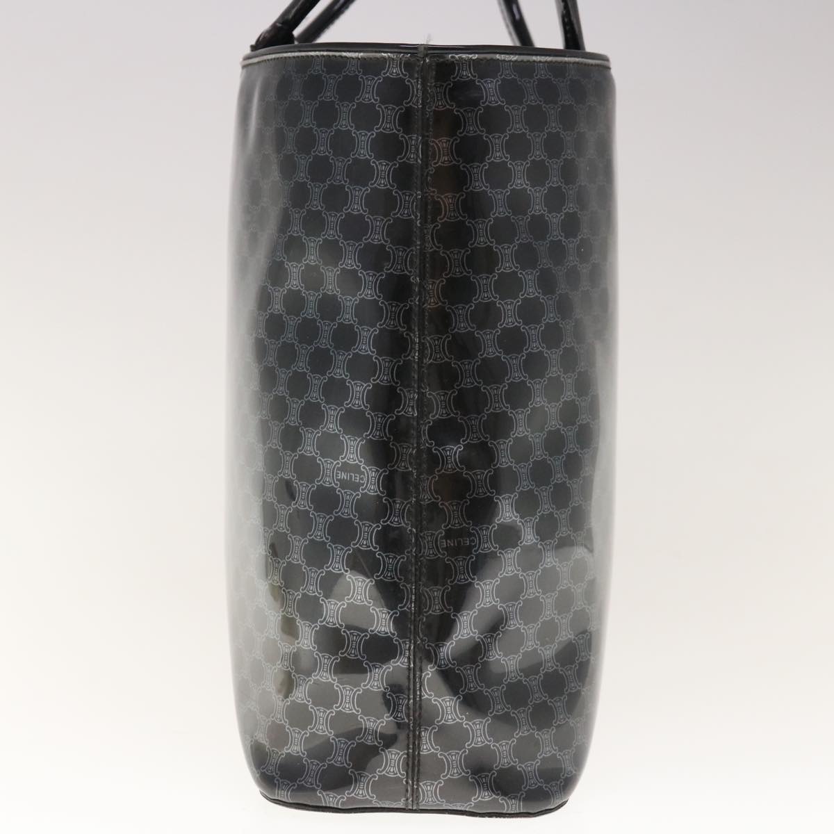 CELINE Macadam Canvas Hand Bag Black  65722