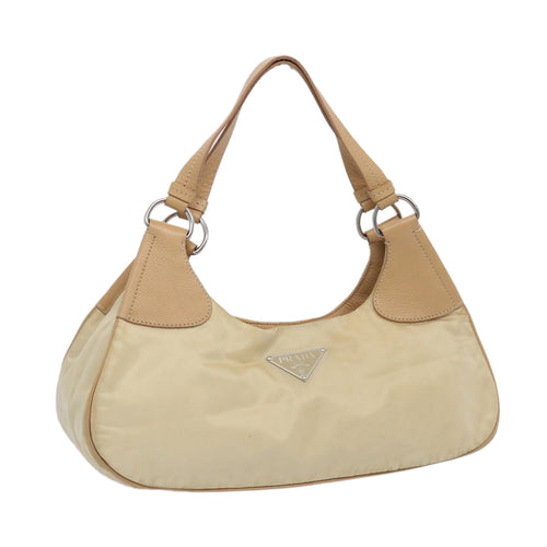 PRADA Shoulder Bag Nylon Beige  65740