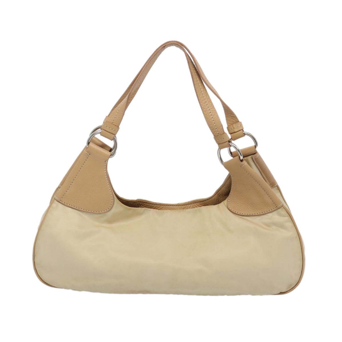 PRADA Shoulder Bag Nylon Beige  65740