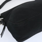 FENDI Mamma Baguette Shoulder Bag Nylon Black65743