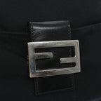 FENDI Mamma Baguette Shoulder Bag Nylon Black65743