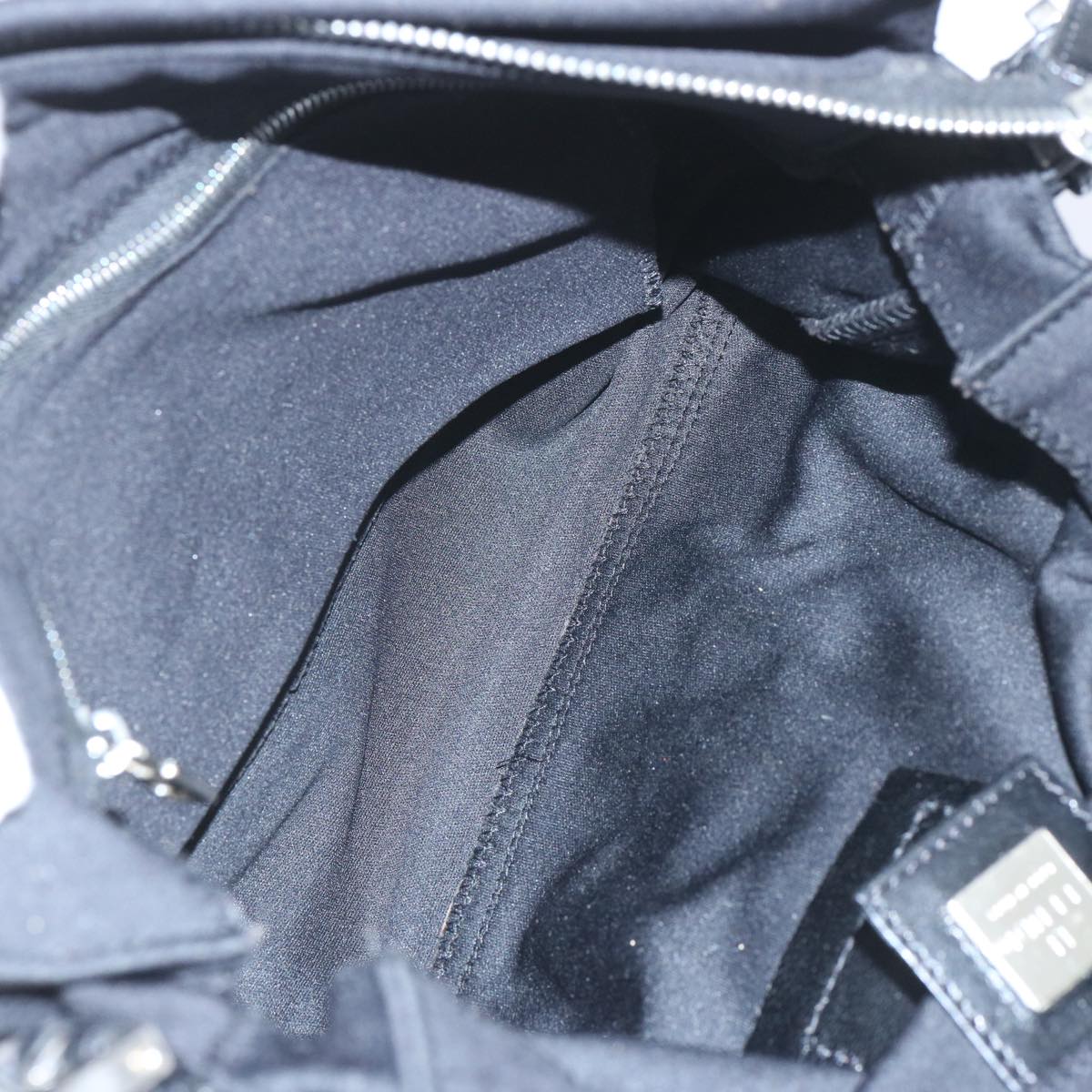 FENDI Mamma Baguette Shoulder Bag Nylon Black65743