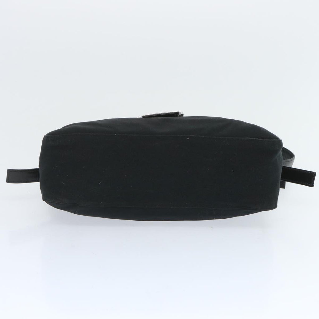 FENDI Mamma Baguette Shoulder Bag Nylon Black65743