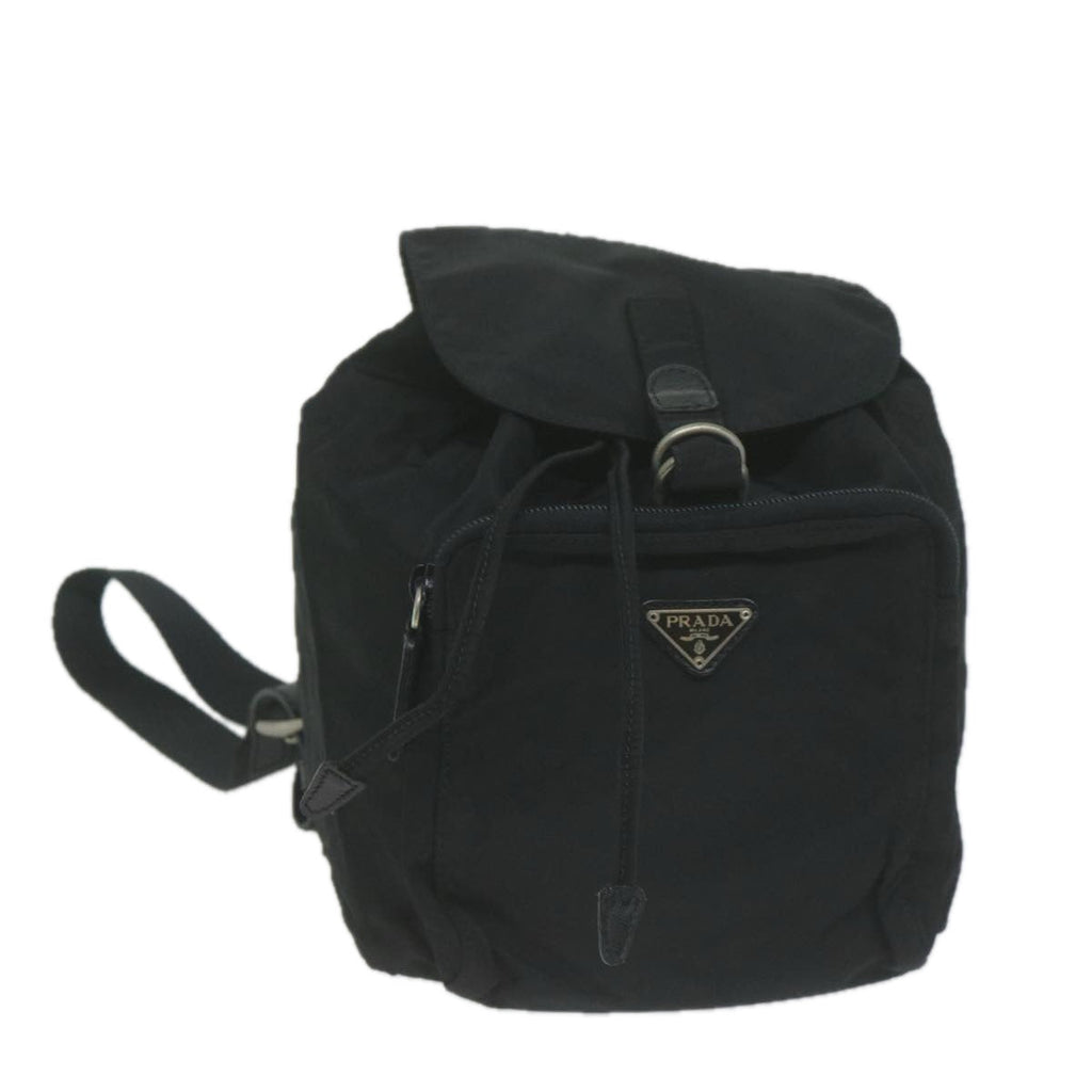 PRADA Backpack Nylon Black  65746