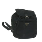 PRADA Backpack Nylon Black  65746