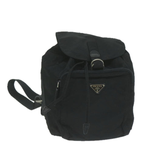 PRADA Backpack Nylon Black  65746