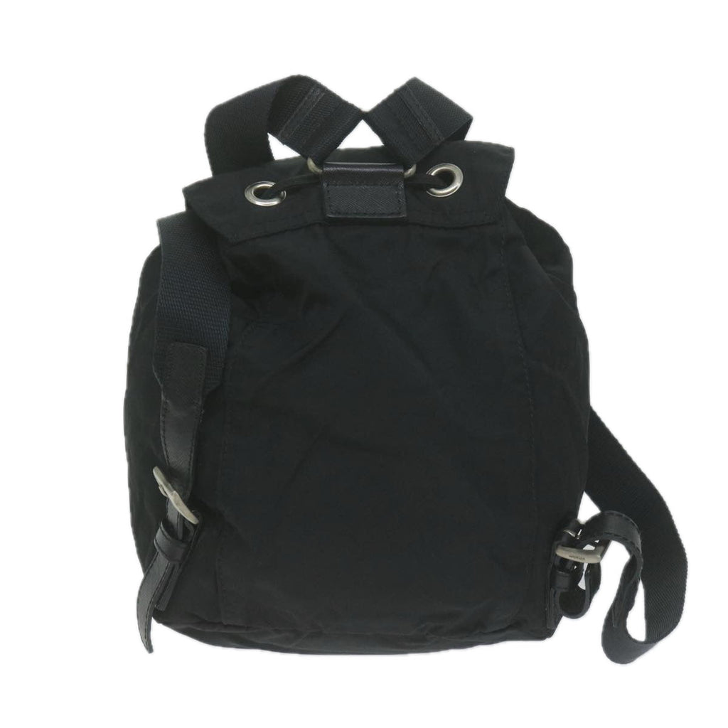 PRADA Backpack Nylon Black  65746