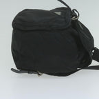 PRADA Backpack Nylon Black  65746