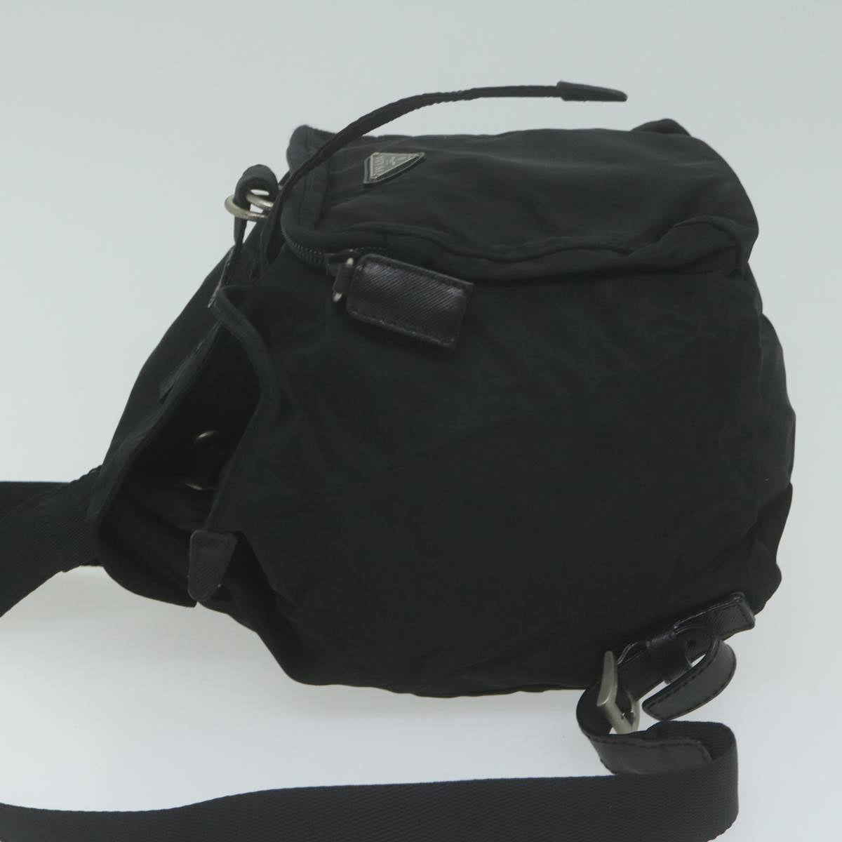 PRADA Backpack Nylon Black  65746