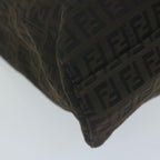 FENDI Zucchino Canvas Hand Bag Brown65750