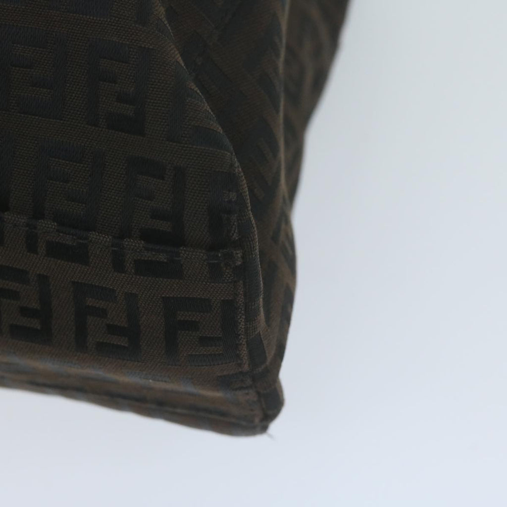 FENDI Zucchino Canvas Hand Bag Brown65750