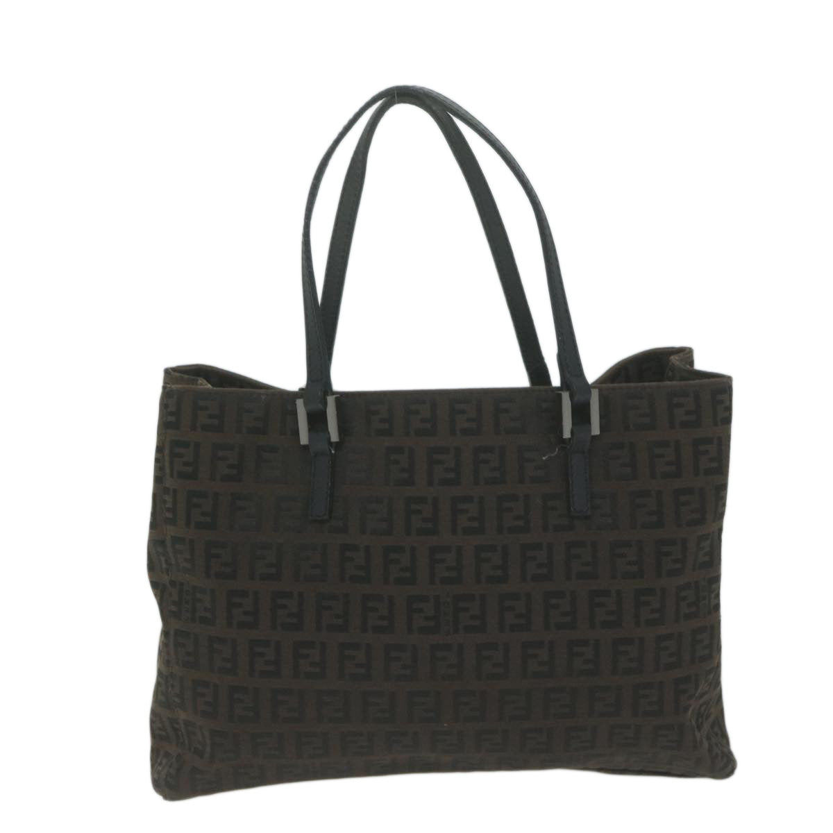 FENDI Zucchino Canvas Hand Bag Brown65750