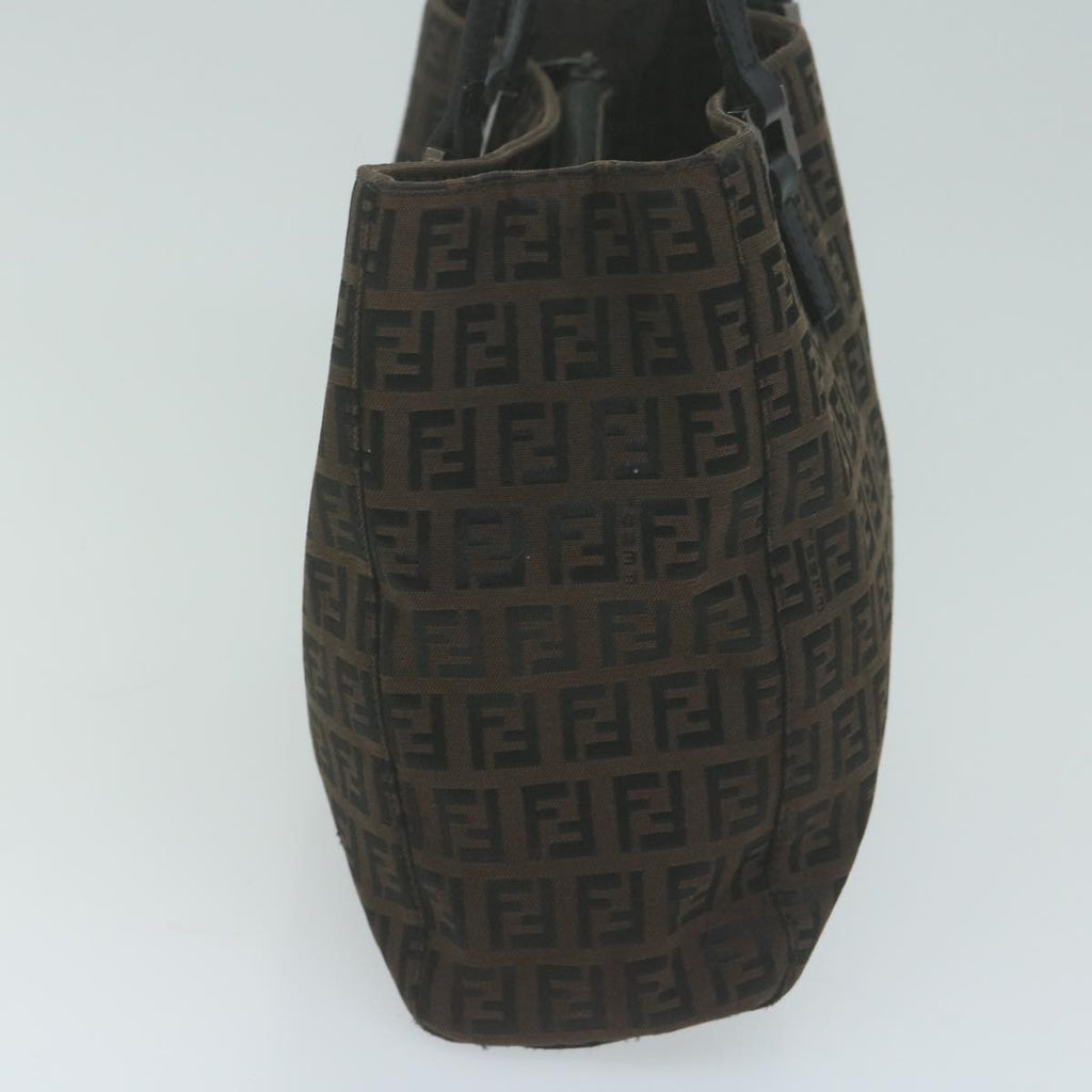 FENDI Zucchino Canvas Hand Bag Brown65750