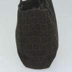 FENDI Zucchino Canvas Hand Bag Brown65750